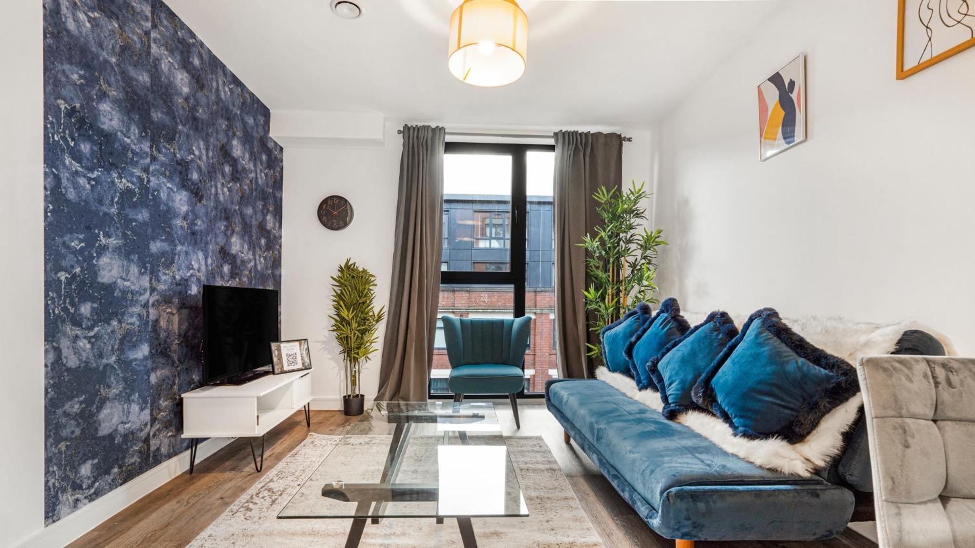 Oceanic Bliss: 2 Bed 2 Bath + Free Park + Netflix Leilighet Birmingham Eksteriør bilde